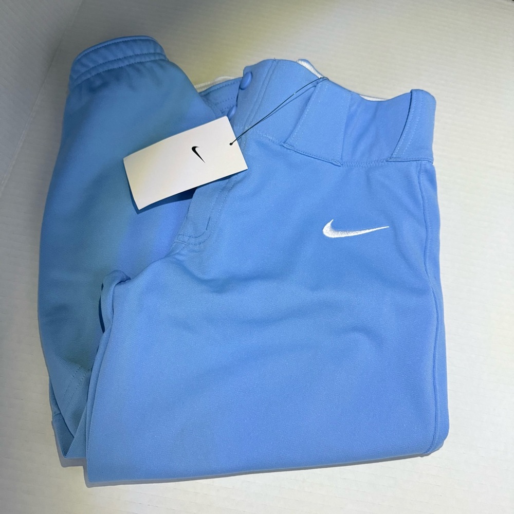Mens Nike Baseball Pants Light Blue – mens Large